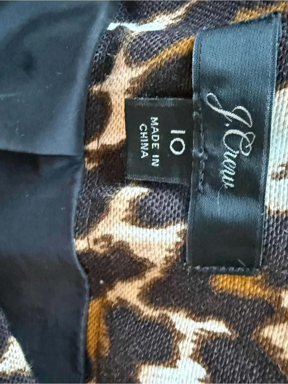 J. Crew leopard print